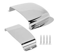 Ensemble de Couverture de Pont de ramassage Housse de Protection Basse en pour Guitare Basse électrique PB équipée de 4 vis de Montage(Argent)