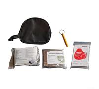 Ensemble de couverture de survie compacte pour l'extérieur avec protection thermique et matériau réfléchissant, imperméable et coupe-vent pour les situations (paquet 2 argentés)