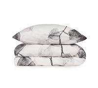 Ensemble de couverture nordique + 2 couvercles d'oreiller 240x220 Blanco & Gray