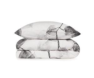 Ensemble de couverture nordique + 2 couvercles d'oreiller 240x220 Blanco & Gray