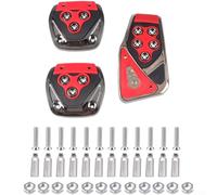 Ensemble de couvre-pédales de transmission manuelle en alliage d'aluminium antidérapant pour pédales de frein et d'embrayage offrant une large compatibilité et une stabilité de conduite améliorée