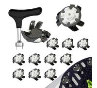 Ensemble de crampons de golf - 12 pointes torsadées, crampons de chaussures à haute traction, matériel de chaussure facile à installer | Amélioration de la prise antidérapante pour la pratique du