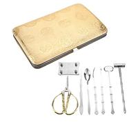 Ensemble de craquelins de fruits de mer en acier inoxydable |Kit d'outils pour homard et crabe de 8 pièces |Casse-noix/Ouvre-coquillages/Oyster Shucker |Ternissement robuste -