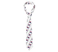 Ensemble de cravates de luxe pour homme aux couleurs du drapeau de la République de Corée - Cravates d'affaires et de mariage aspect soie, plusieurs modèles haut de gamme avec fermeture intérieure sé