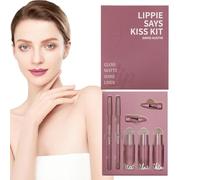 Ensemble De Crayon À Lèvres Et Brillant À Lèvres,Rouge À De Longue Durée - Brillant À | Pour Shopping Voyage Voyage D'Affaires Scène Rendez-Vous Rassemblement Vacances Fille