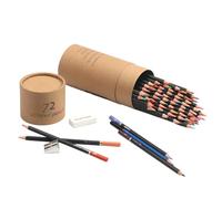 Ensemble de crayons à coloriage 72 couleurs, kit de crayon de couleur d'artiste professionnel pour le dessin, l'esquisse, le mélange et l'ombrage, un crayon de couleur vibrante pour les fournitures