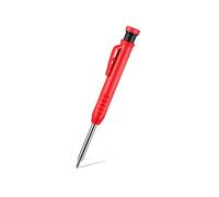 Ensemble De Crayons De Charpentier Solide,Outils De Travail De Calcul,Recharge Mécanique,Travail De Construction,Traceur De Marquage De Menuiserie,3 Couleurs - Type Red