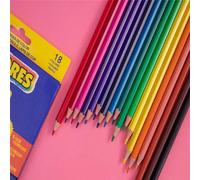 Ensemble de crayons de couleur huileux en boite multicolore pour le dessin et la peinture des enfants. Idéal comme cadeau pour Halloween, Noël ou la rentrée des classes (pack de 6 couleurs mis à nivea