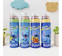 Ensemble de crayons de couleur thème Stitch dans un seau - 12/36 couleurs, design mignon de dessin animé Stitch, crayons de coloriage de qualité supérieure pour enfants et adultes 36 articles,Broder 3