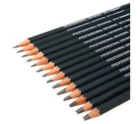 Ensemble De Crayons De Dessin Avec Croquis, 14 Pièces, 6 H - 12 B, Total De 14 Sortes De Dureté, Parfait Pour Les Étudiants D'art Et Les Enseignants