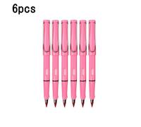 Ensemble De Crayons De Sablage Avec Gomme Pour Enfants,Crayons D'écriture Illimités,Stylos À Crayon Effaçables Éternels,Fournitures D'art Scolaire,12 Couleurs - Type 6pcs Pink