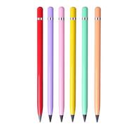 Ensemble De Crayons Éternité En Aluminium, 6 Pièces, Couleur Andom Pour Écriture Et Dessin Pour Étudiants