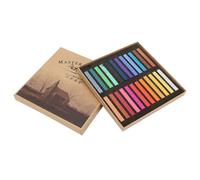 Ensemble de crayons fluorescents, outil de teinture de cheveux jetable, 12/24/36/48 stylos à craie colorés pour peinture pastel, croquis de graffitis, pigments doux non (24 couleurs)
