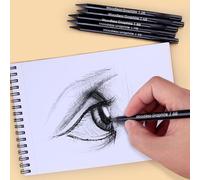 Ensemble de Crayons Graphite Professionnels pour L'ombrage des Détails de Mélange, Comprend 6 Crayons pour le Dessin et le Coloriage pour une Utilisation en Classe