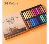 Ensemble De Crayons Pastel Doux De Peinture De Marie,Boîte De 12/24/36/48 Couleurs Assorties - Type 24 Colors