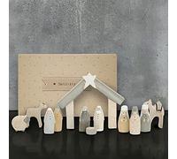 Crèche de Noël naturelle dans une boîte