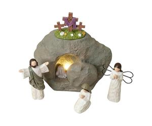 Ensemble de crèche de Pâques - Résine, ensemble de scène de résurrection de Pâques | Figurines de tombe de résurrection chrétienne, collection de scène de naissance de Jésus pour les vacances