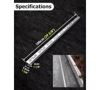 Ensemble de crépines de Drainage des eaux pluviales en Acier Inoxydable Robuste - Caniveau de tranchée de 39,4 po avec Couvercle et Embout(100cmx3.5cmx3cm 3 Pack)