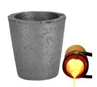 Ensemble de creusets en graphite - Pot de fusion de 100 mm, tasse de four résistante à la chaleur | Outil flexible amélioré de moulage en métal pour atelier, bijoux, garage, arrière-cour UsePro, kit