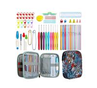 Ensemble De Crochets Avec Fil, Aiguilles À Tricoter, Ensemble D'outils De Couture, Jauge De Tricot, Support De Ciseaux, Crochet Pour Le Tricot