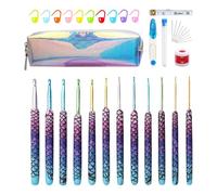 Ensemble De Crochets - Fournitures Pour Le Tricot - Crochets pour Débutants,Pour la Confection de Tapis, Écharpes, Poupées, Châles, Couvertures et Tissage