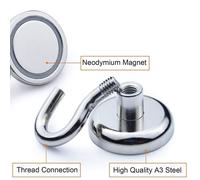 Ensemble de crochets magnétiques pour cuisine, garage et bureau ¿ Aucun outil requis, forte force de traction, utilisation polyvalente