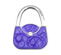 Ensemble de crochets pliables pour sac à main - Cintre de bord de table, base en caoutchouc antidérapant, support de sac à fermeture magnétique, support à motif d'arbre généalogique | Organiseur