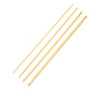 Ensemble de Crochets Tunisien en Bambou Double Pointe 4.9mm 4mm pour Tricot Chapeaux Chaussures Pulls crochet tunisien crochet bamboo