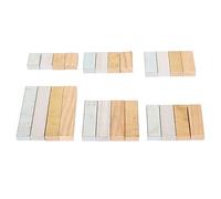Ensemble de Cubes de densité Scientifique, 24 pièces en cuivre Poli de précision, Aluminium, Fer, Blocs de Bois pour expériences de densité en Laboratoire et à l'école, Outils