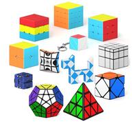 Ensemble de Cubes Vdealen 2x2x2 3x3x3, Jeu de Cubes de Jouets de Puzzle Magic Cube, édition Améliorée Super Durable… (Pas d'autocollants)