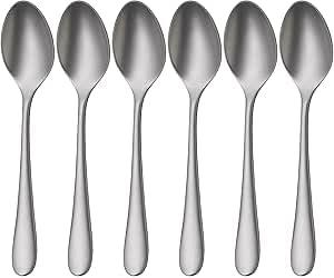 Ensemble de cuillères à expresso WMF Merit, 6 pièces, 6 personnes, sablée, ergonomique, Cromargan protector®, couverts lavables au lave-vaisselle 1140966310