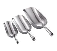 Ensemble de cuillères à glace en alliage d'aluminium, 3 pièces, 6/12/24 Oz, cuillère à nourriture pour animaux de compagnie, pour congélateur, glaçons, Bar, fête, mariage