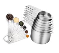 Ensemble de cuillères à mesurer de cuisine multifonctionnelles, outil professionnel avec mesures gravées pour la cuisine, les épices, les bocaux et les cuillères