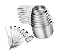 Ensemble de cuillères à mesurer de cuisine multifonctionnelles, outil professionnel avec mesures gravées pour la cuisine, les épices, les bocaux et les cuillères