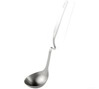 Ensemble de cuillères à soupe en acier inoxydable 304 avec cuillère à soupe, cuillère ajourée et écumoire à huile avec fonction de suspension (A)