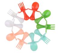 Ensemble De Cuillères À Soupe Pour Bébé, Fourchette D'entraînement Pour Nouveau-Né, Supplément Alimentaire Pour Enfant, Fourchette À Fruits, Sécurité Pp, Vaisselle Couleurs Bonbons