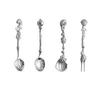 Ensemble de cuillères antiques résistantes en alliage de zinc avec poignée ergonomique et prise en main confortable