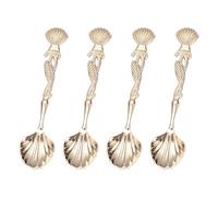 Ensemble de cuillères de décoration de gâteaux à la mode rurale - Ustensiles permanents en alliage métallique pour café, dessert, assaisonnement, cuisine, vieux ustensiles de cuisine pour la