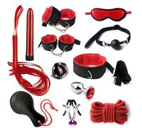 Ensemble De Cuir Texturé Noir Confortable De 8 PièCes Avec De Multiples Combinaisons à Choisir, Ajoutant Des Cadeaux De Plaisir Et De Surprise Pour Les Couples Sur Les Vacances, Cadeaux De Couples