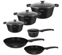 Ensemble de Cuisine 10 Pièces 3 Marmites/2 Poêles/1 Casserole