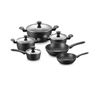 Ensemble De Cuisine 10 Pièces Induction Noir Métallique Royalty Line Rlfd10m-Blk