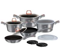 Ustensiles de cuisine - BERLINGERHAUS - BH-7033 - Titanium - Moonlight Edition - 13 pièces