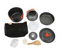 Ensemble de Cuisine de Camping Batterie de Cuisine de Camping Ensemble de Cuisine de Camping Portable Léger Durable Kit de Batterie de Cuisine d'extérieur de 11 pièces avec