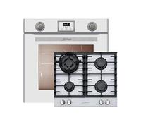 Ensemble de cuisine - - EG 6374 - Four électrique - Plaque de cuisson à gaz - Autonettoyage