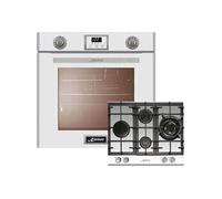 Ensemble de cuisine - - EG 6374 - Four électrique - Table de cuisson à gaz - Inox blanc