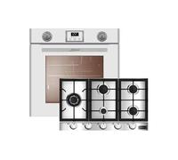 Ensemble de cuisine - - EG 6374 - Four électrique - Table de cuisson au gaz - Autonettoyage pyrolyse