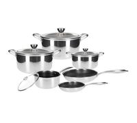 Ensemble de Cuisine Inox Premium 10pièces Revêtement Intérieur en Nid d'Abeille Cheffinger