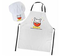Ensemble De Cuisine Personnalisé, Tablier Et Toque De Chef Pour Enfant, Lapin Pokeball, Avec Nom