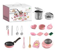 Ensemble de Cuisine pour Enfants 22pcs, Jouets de Cuisine en Acier Inoxydable qualité Alimentaire pour Enfants 7 à 14 réalité