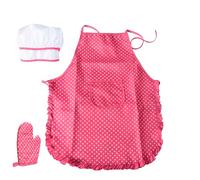 Ensemble De Cuisine pour Enfants avec Tablier, Toque Et Gant De Cuisine - Déguisement De Chef, Accessoires Inclus, Idéal pour Les Jeux De Rôle, Les Petits Chefs Et Un Cadeau Original
